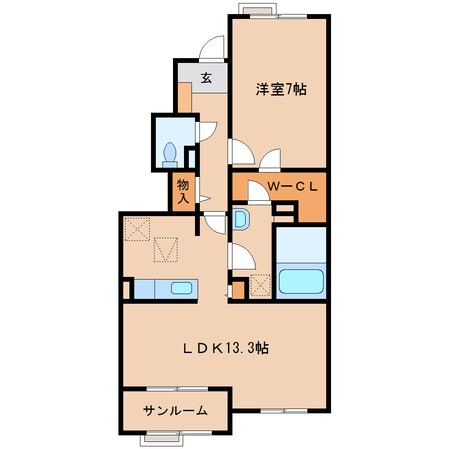 アンサンブルⅢの物件間取画像